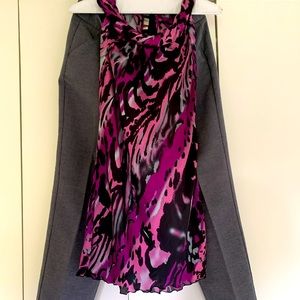 Fun sleeveless party top.  Size M